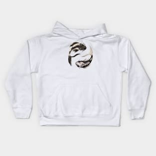 Yin yang koi Kids Hoodie